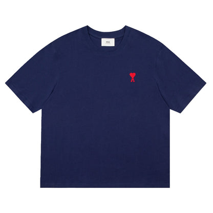 Ami Paris Classic Heart Embroidered Crewneck T-Shirt