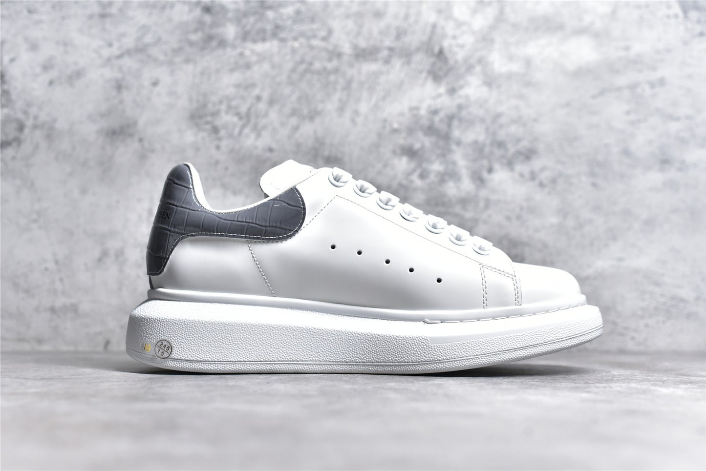 Alexander McQueen Classic Black Heel Platform Sneakers