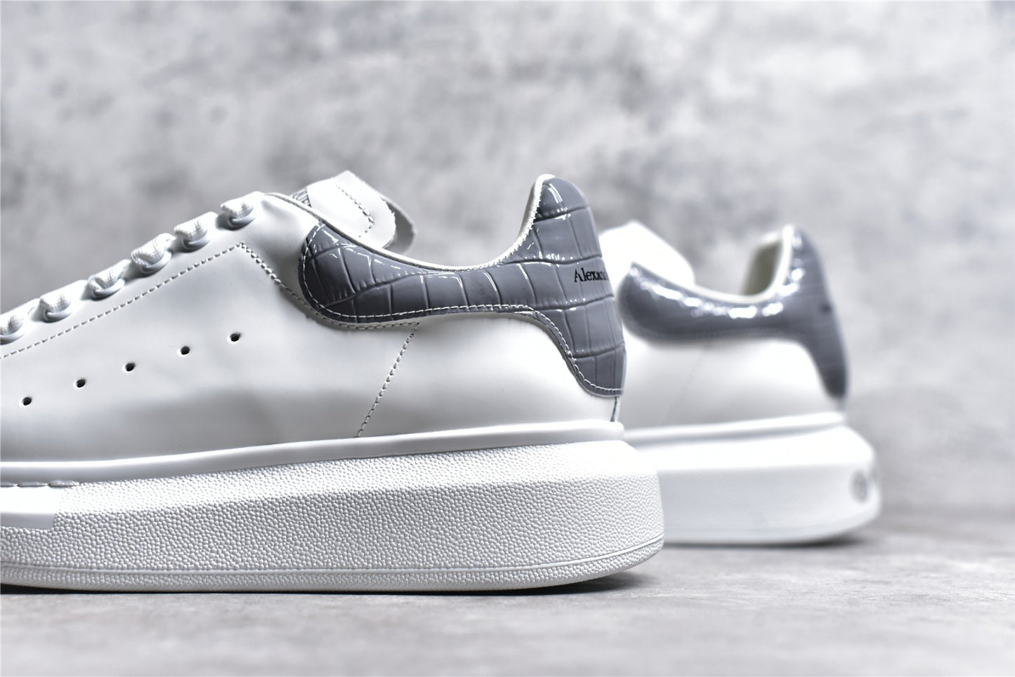 Alexander McQueen Classic Black Heel Platform Sneakers