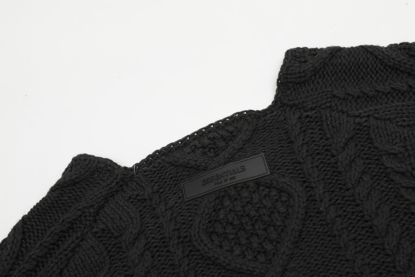 Fear of God Essentials Cable Knit Crewneck Sweater