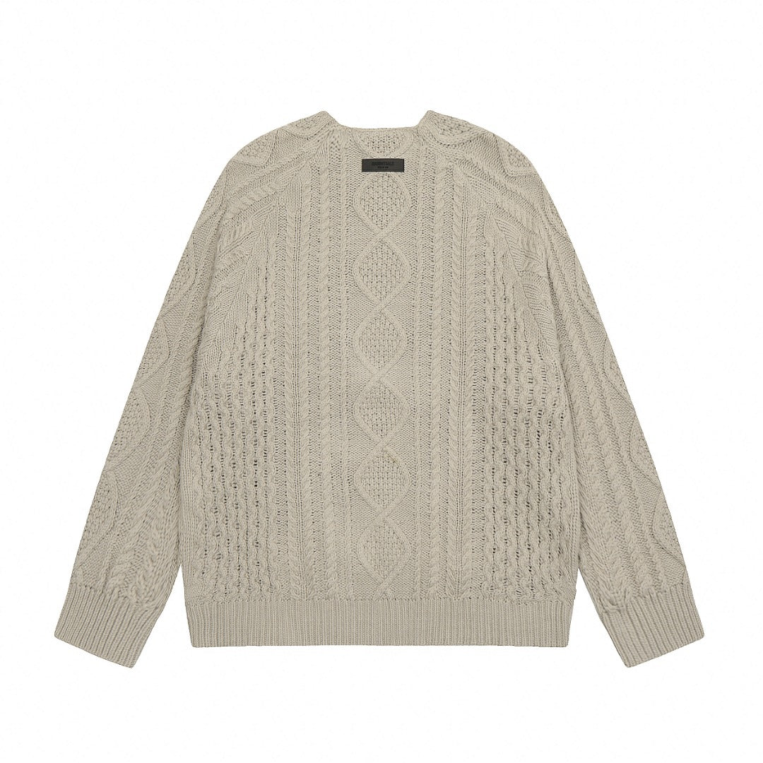 Fear of God Essentials Cable Knit Crewneck Sweater