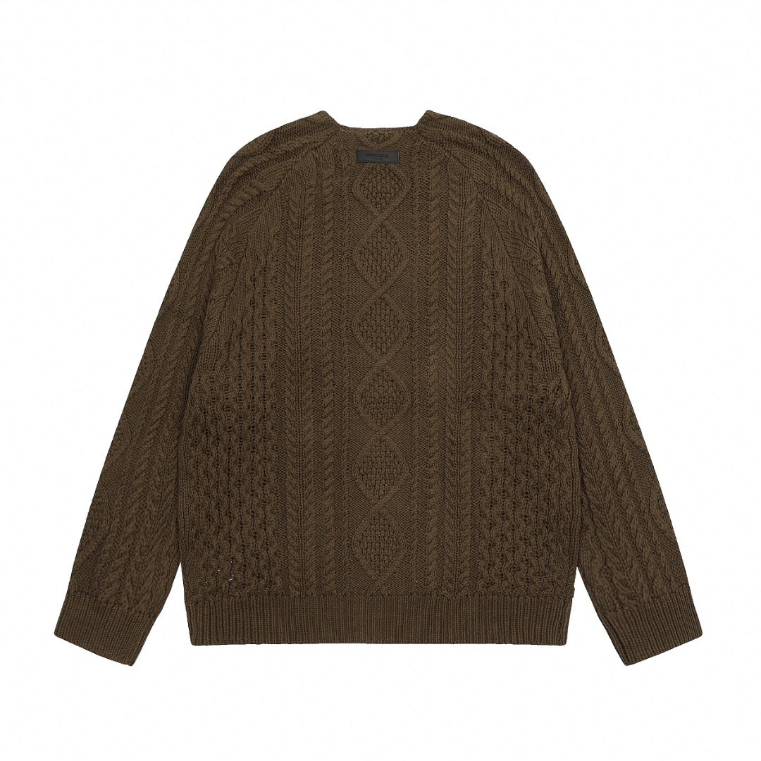 Fear of God Essentials Cable Knit Crewneck Sweater