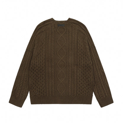 Fear of God Essentials Cable Knit Crewneck Sweater
