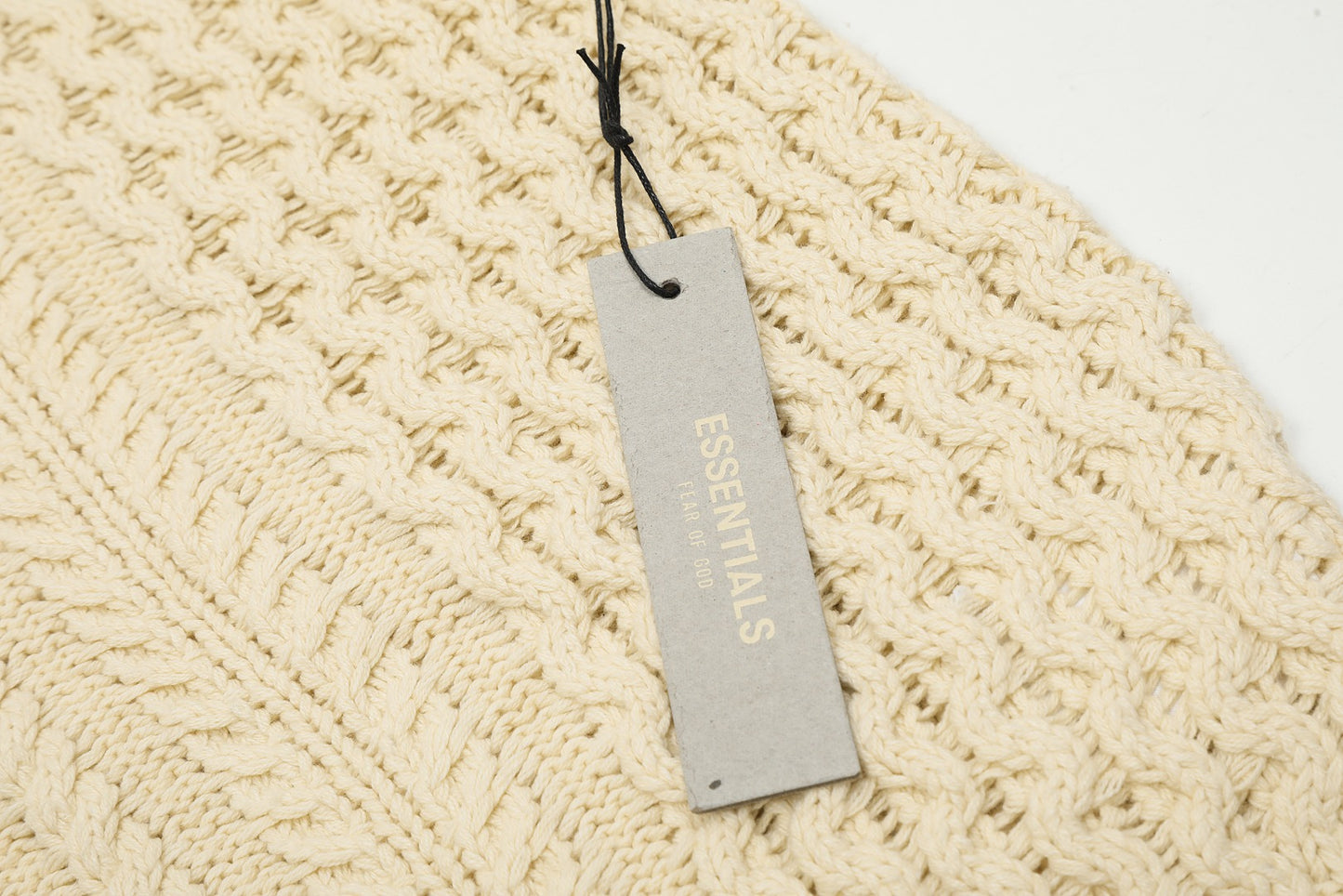 Fear of God Essentials Cable Knit Crewneck Sweater