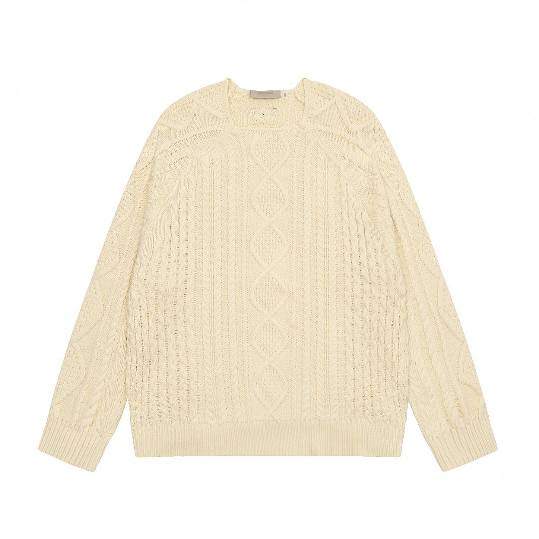 Fear of God Essentials Cable Knit Crewneck Sweater