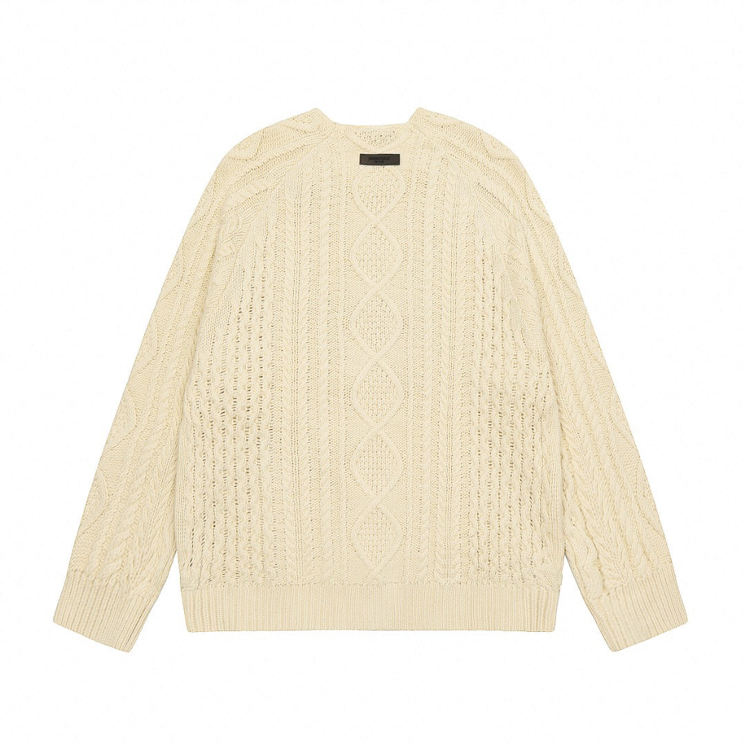 Fear of God Essentials Cable Knit Crewneck Sweater