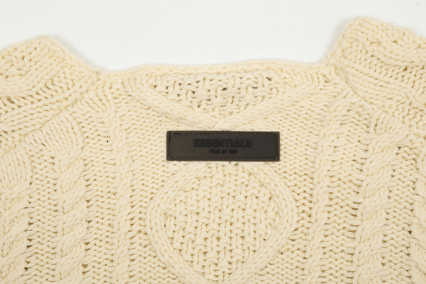 Fear of God Essentials Cable Knit Crewneck Sweater