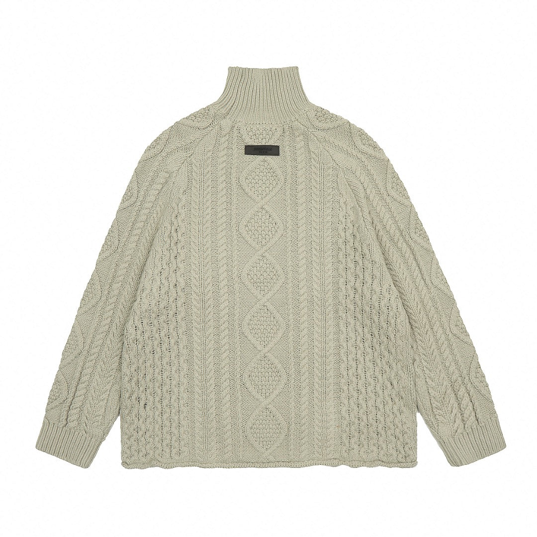 Fear of God ESSENTIALS Cable Knit Crewneck Sweater