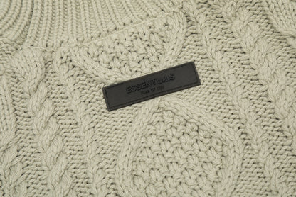 Fear of God ESSENTIALS Cable Knit Crewneck Sweater