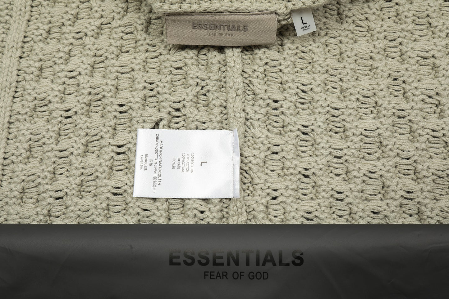 Fear of God ESSENTIALS Cable Knit Crewneck Sweater