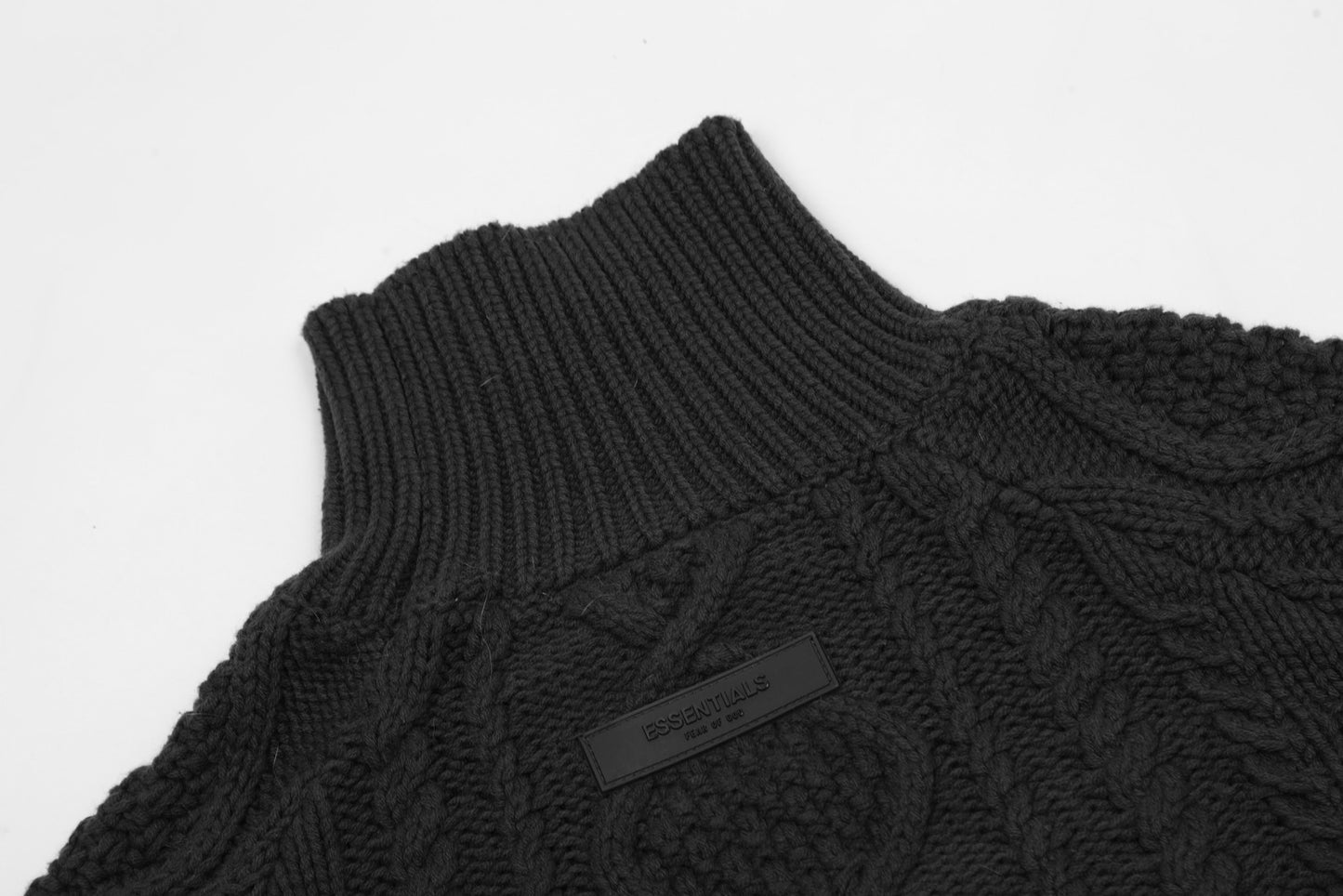 Fear of God ESSENTIALS Cable Knit Crewneck Sweater