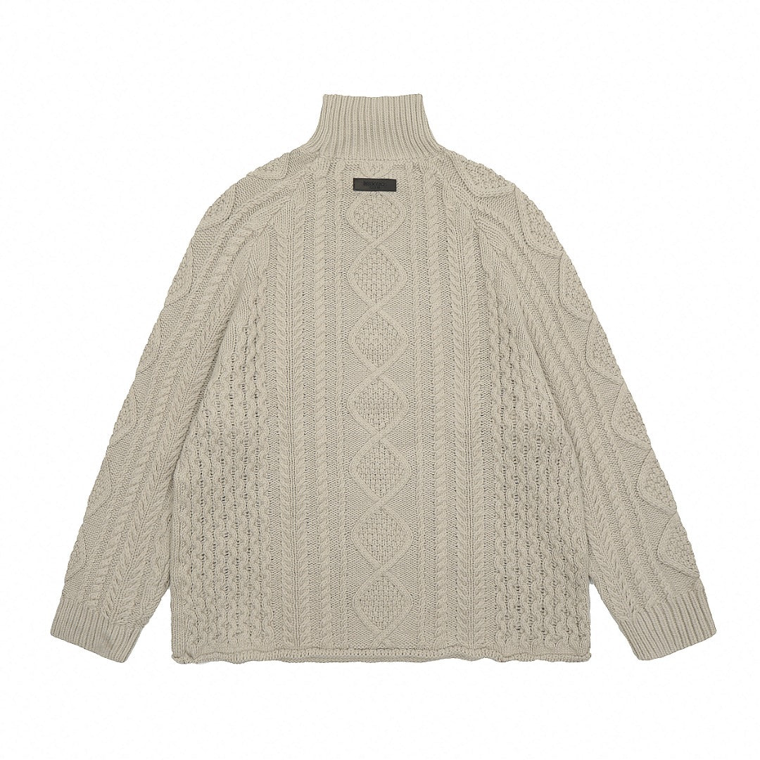 Fear of God ESSENTIALS Cable Knit Crewneck Sweater