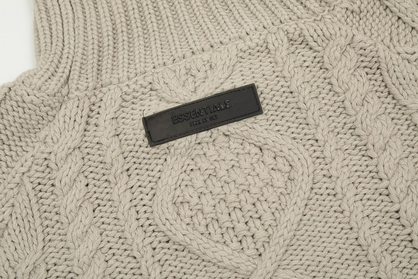 Fear of God ESSENTIALS Cable Knit Crewneck Sweater