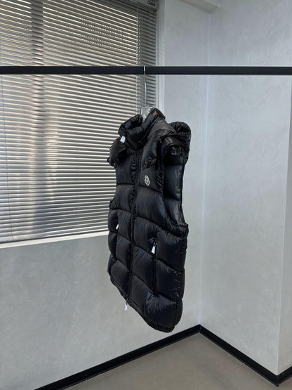 Moncler Bormes Quilted Hooded Down Vest