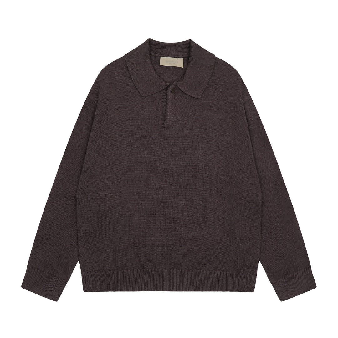 Fear of God Essentials Classic Polo Collar Sweater – 2024 Autumn Collection