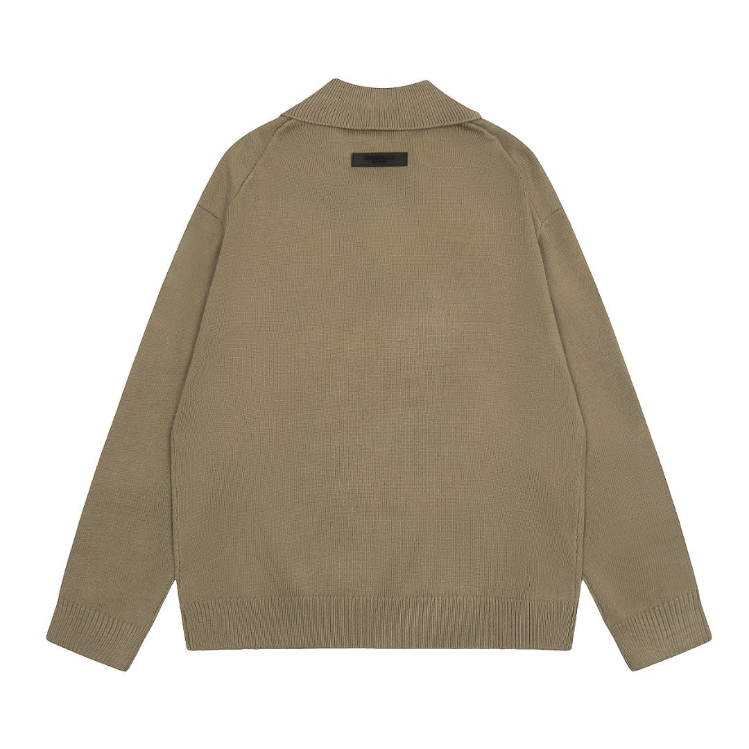 Fear of God Essentials Classic Polo Collar Sweater – 2024 Autumn Collection