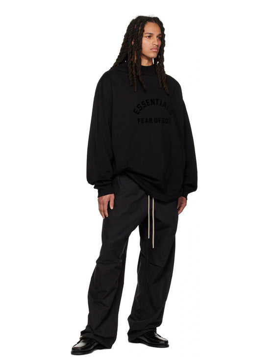 Fear of God ESSENTIALS Logo Mock Neck Long Sleeve T-Shirt – New Collection