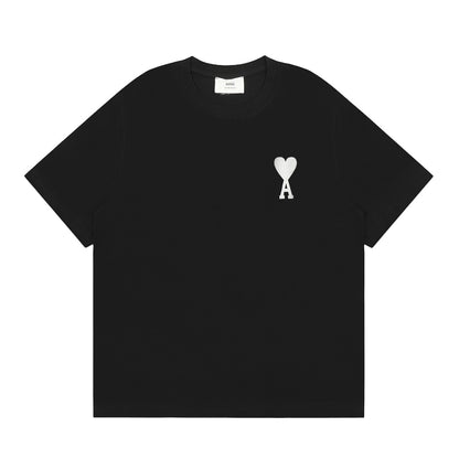 AMI Paris Classic Large Logo Embroidered Heart T-Shirt – 2025SS