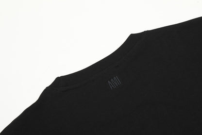 AMI Paris Classic Large Logo Embroidered Heart T-Shirt – 2025SS