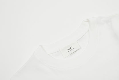 Ami Paris Classic Heart Embroidered T-Shirt – 2025SS