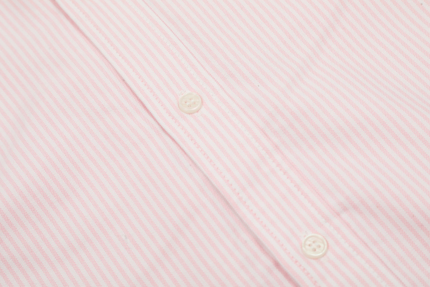 AMI Paris Small Heart Embroidered Striped Long Sleeve Shirt