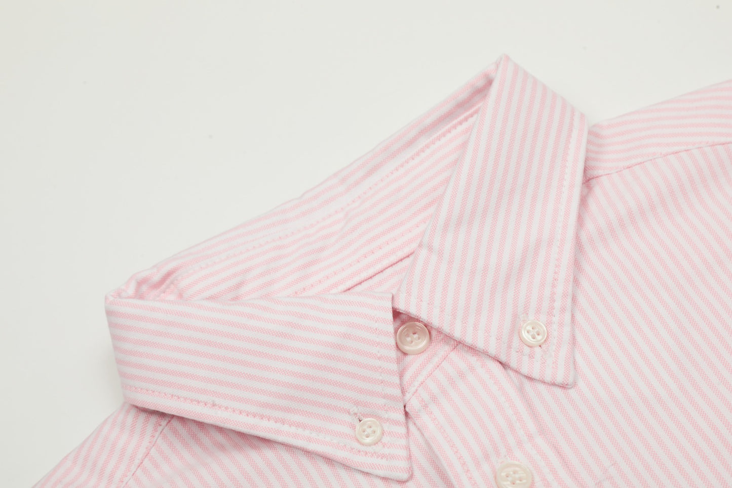 AMI Paris Small Heart Embroidered Striped Long Sleeve Shirt