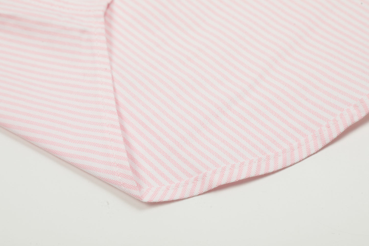 AMI Paris Small Heart Embroidered Striped Long Sleeve Shirt