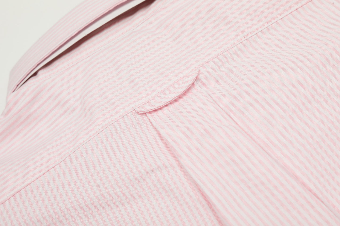 AMI Paris Small Heart Embroidered Striped Long Sleeve Shirt