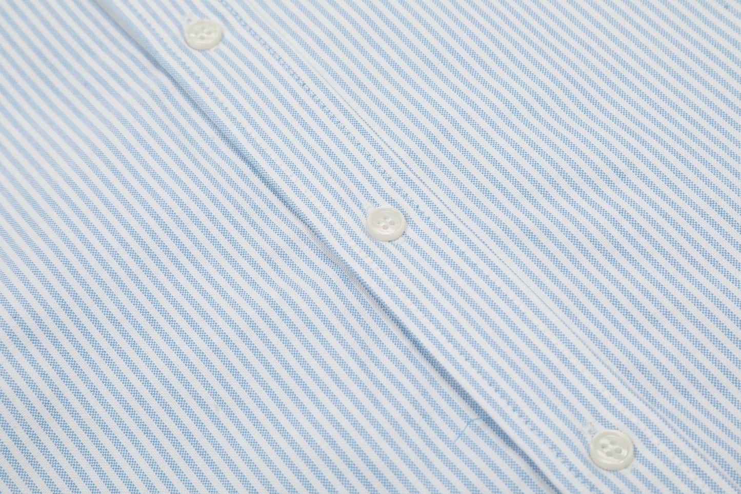 AMI Paris Small Heart Embroidered Striped Long Sleeve Shirt