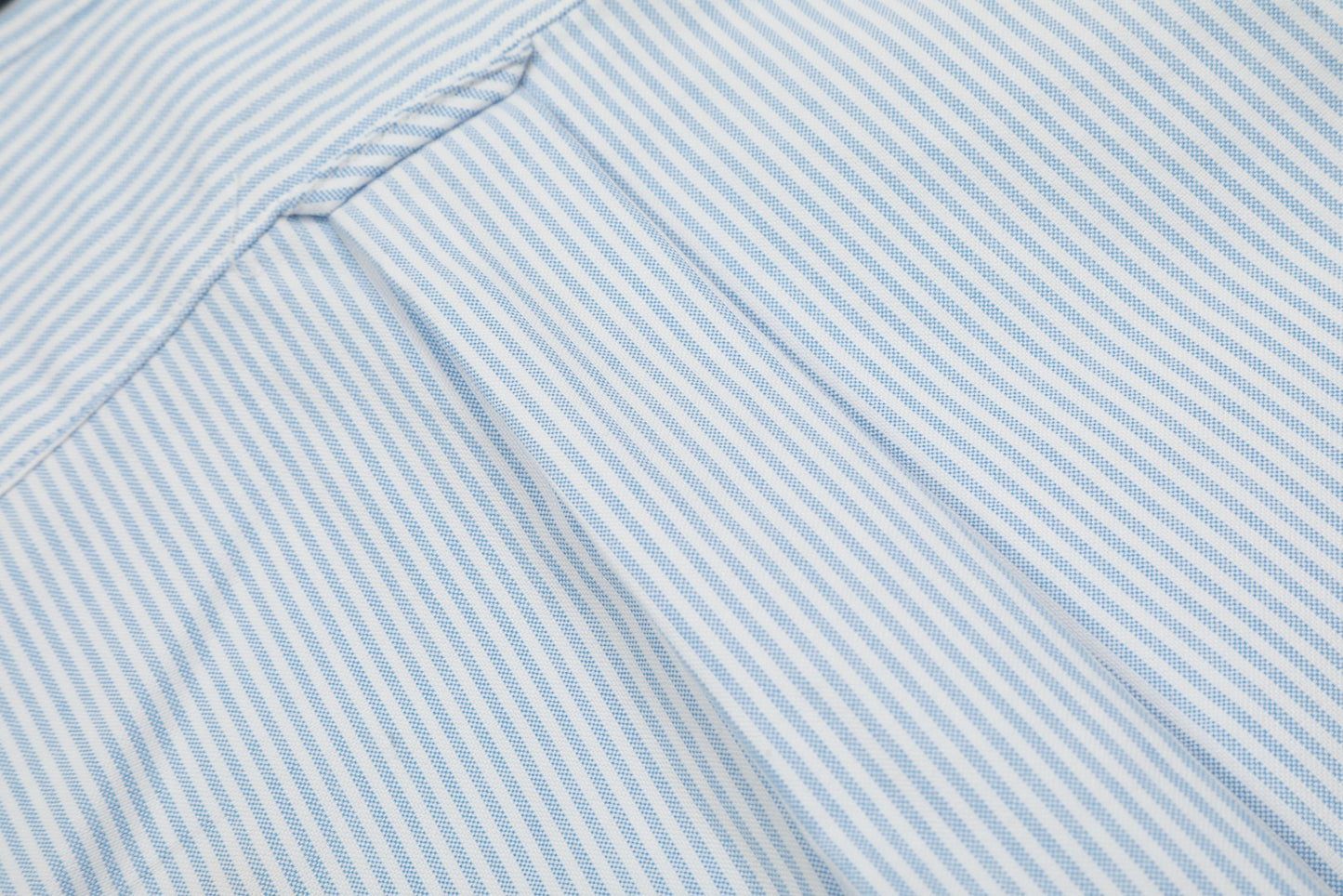 AMI Paris Small Heart Embroidered Striped Long Sleeve Shirt