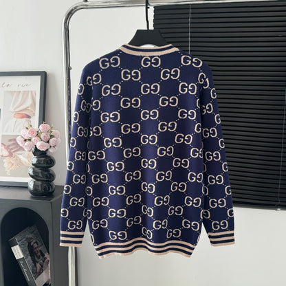 Gucci Full Print Logo Crewneck Sweater – Autumn/Winter Collection