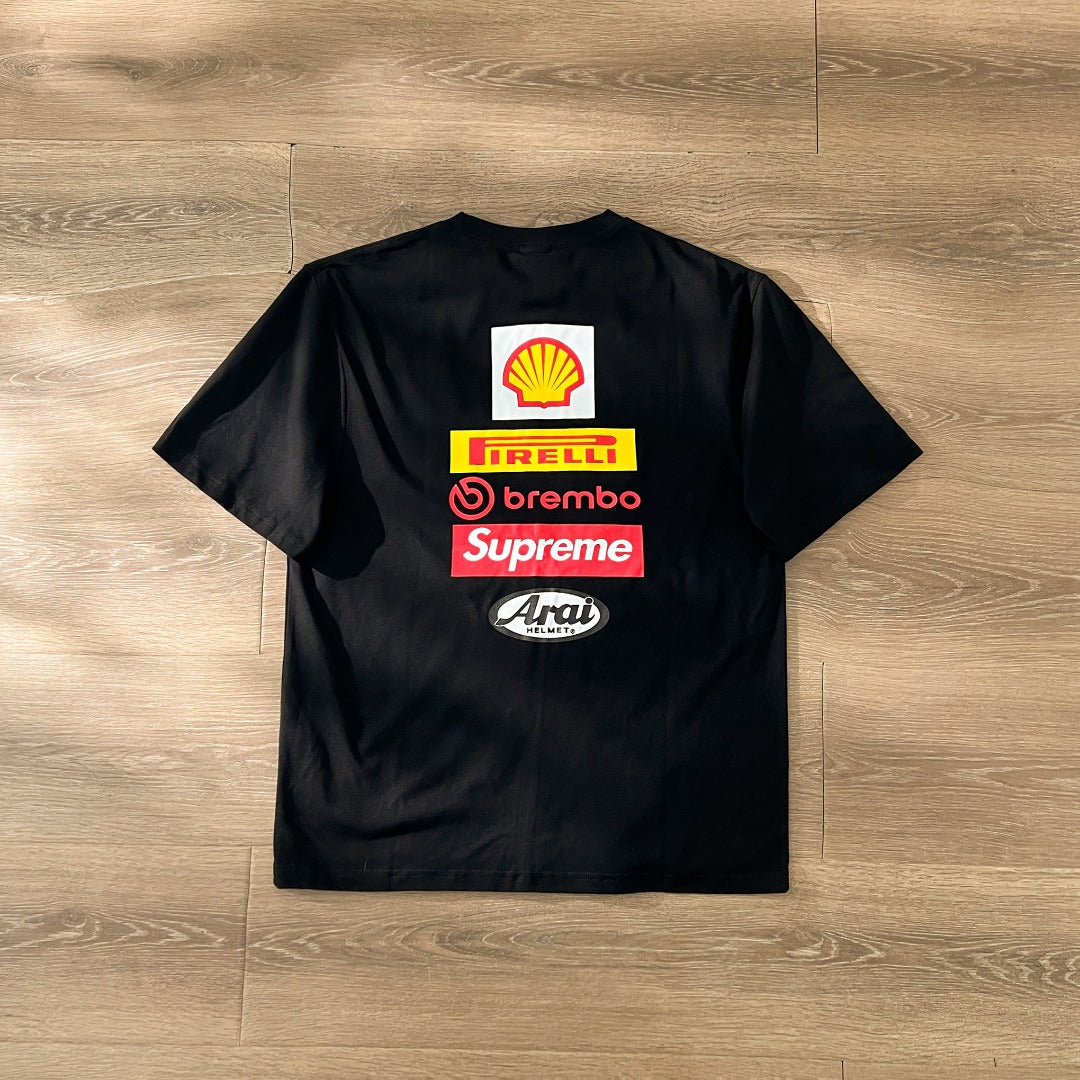 Supreme x DUCATI Logo Print Heavyweight T-Shirt