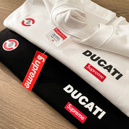 Supreme x DUCATI Logo Print Heavyweight T-Shirt