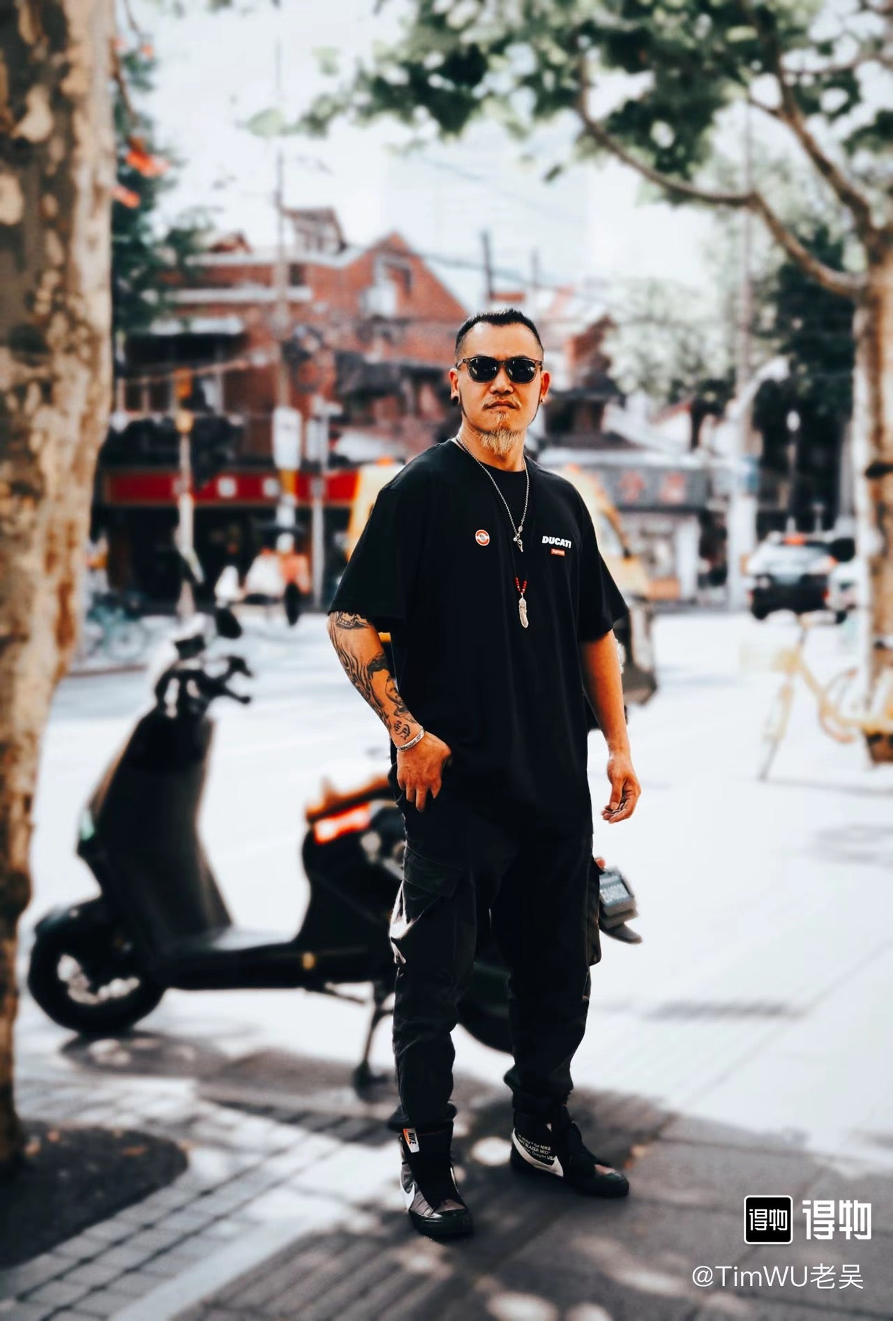 Supreme x DUCATI Logo Print Heavyweight T-Shirt