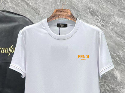 Fendi Mercerized Cotton T-Shirt – 25SS Collection