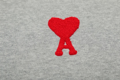 Ami Paris Classic Heart Embroidered Knit T-Shirt – 2025SS