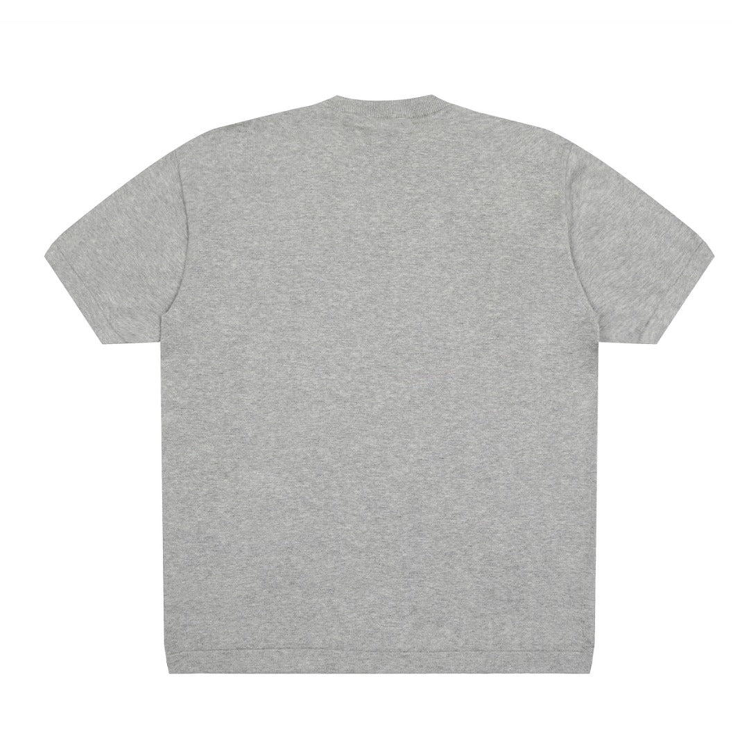 Ami Paris Classic Heart Embroidered Knit T-Shirt – 2025SS