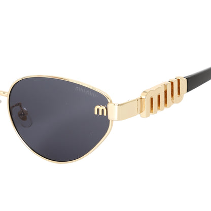 Miu Miu Logo Oval Gradient Sunglasses