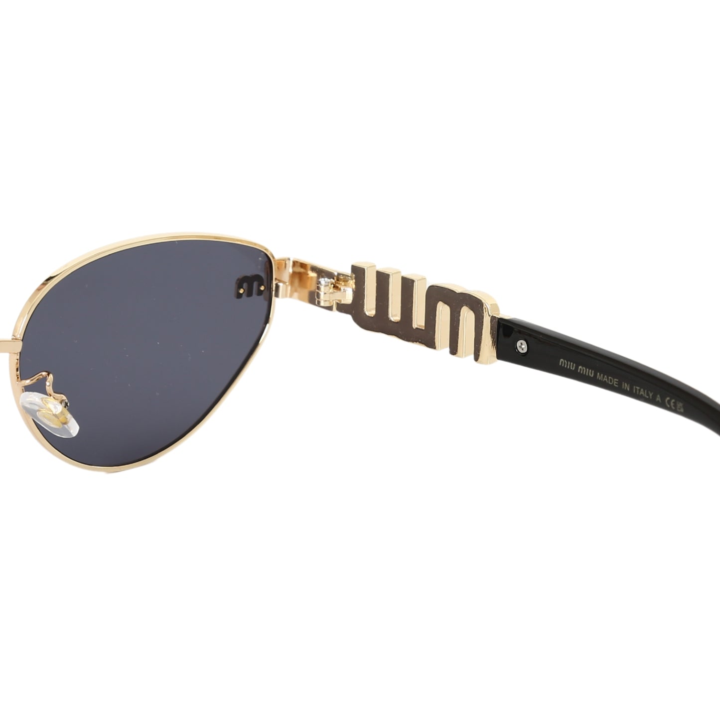 Miu Miu Logo Oval Gradient Sunglasses