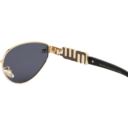 Miu Miu Logo Oval Gradient Sunglasses