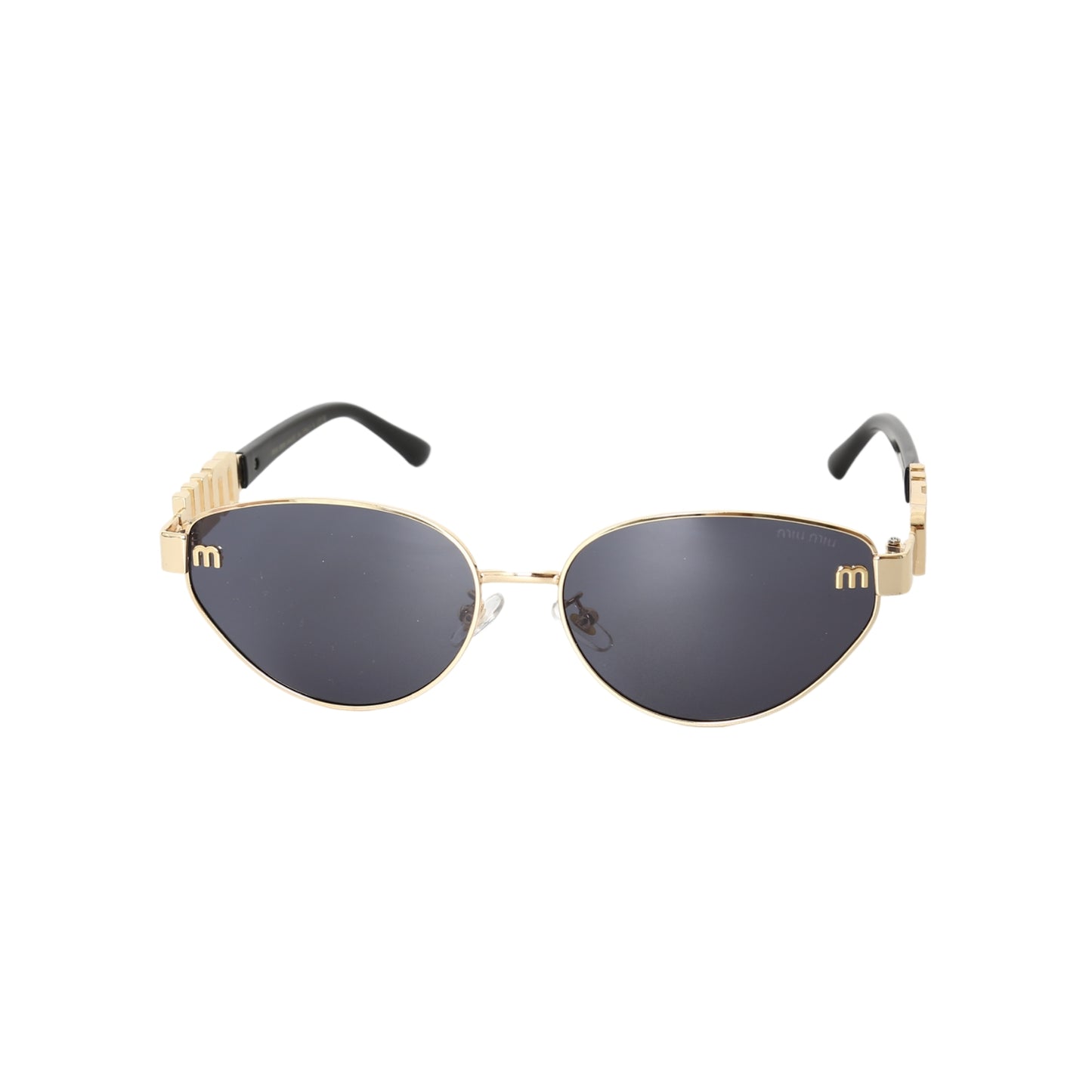Miu Miu Logo Oval Gradient Sunglasses