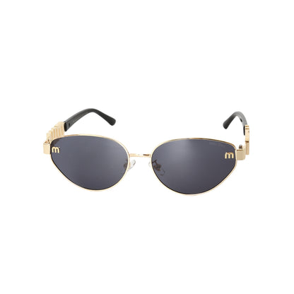 Miu Miu Logo Oval Gradient Sunglasses