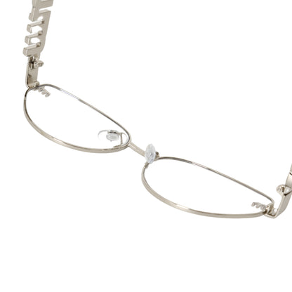 Miu Miu Logo Design Oval Metal Unisex Sunglasses