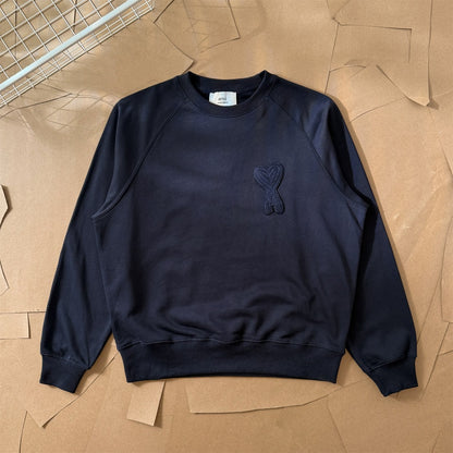 AMI Paris Ami de Coeur Raglan Crewneck Sweatshirt – 25FW