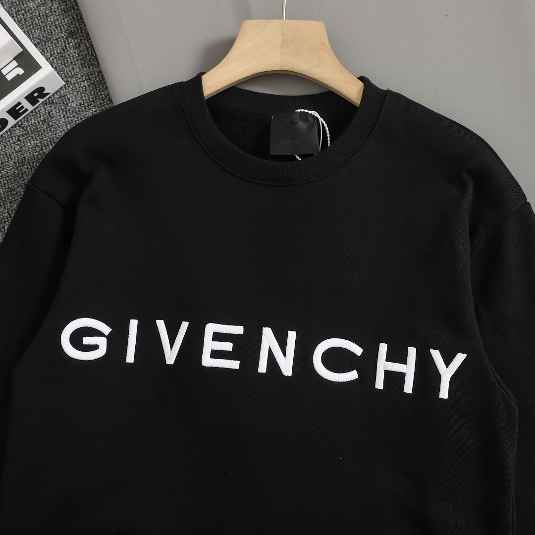 Givenchy Classic Logo Embroidered Pullover Sweatshirt