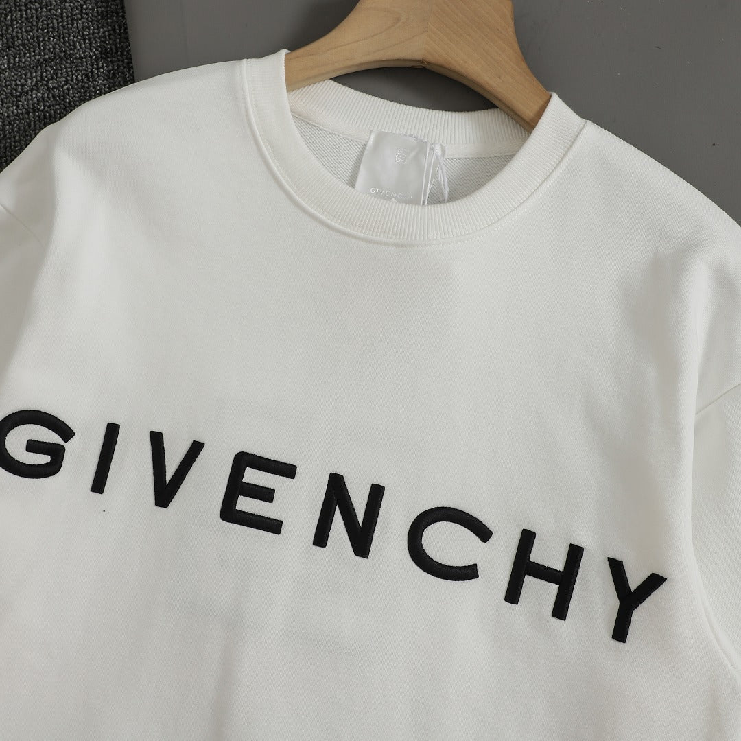 Givenchy Classic Logo Embroidered Pullover Sweatshirt