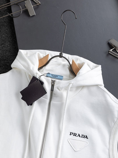 Prada Triangle Logo Minimalist Sweatshirt – 25SS