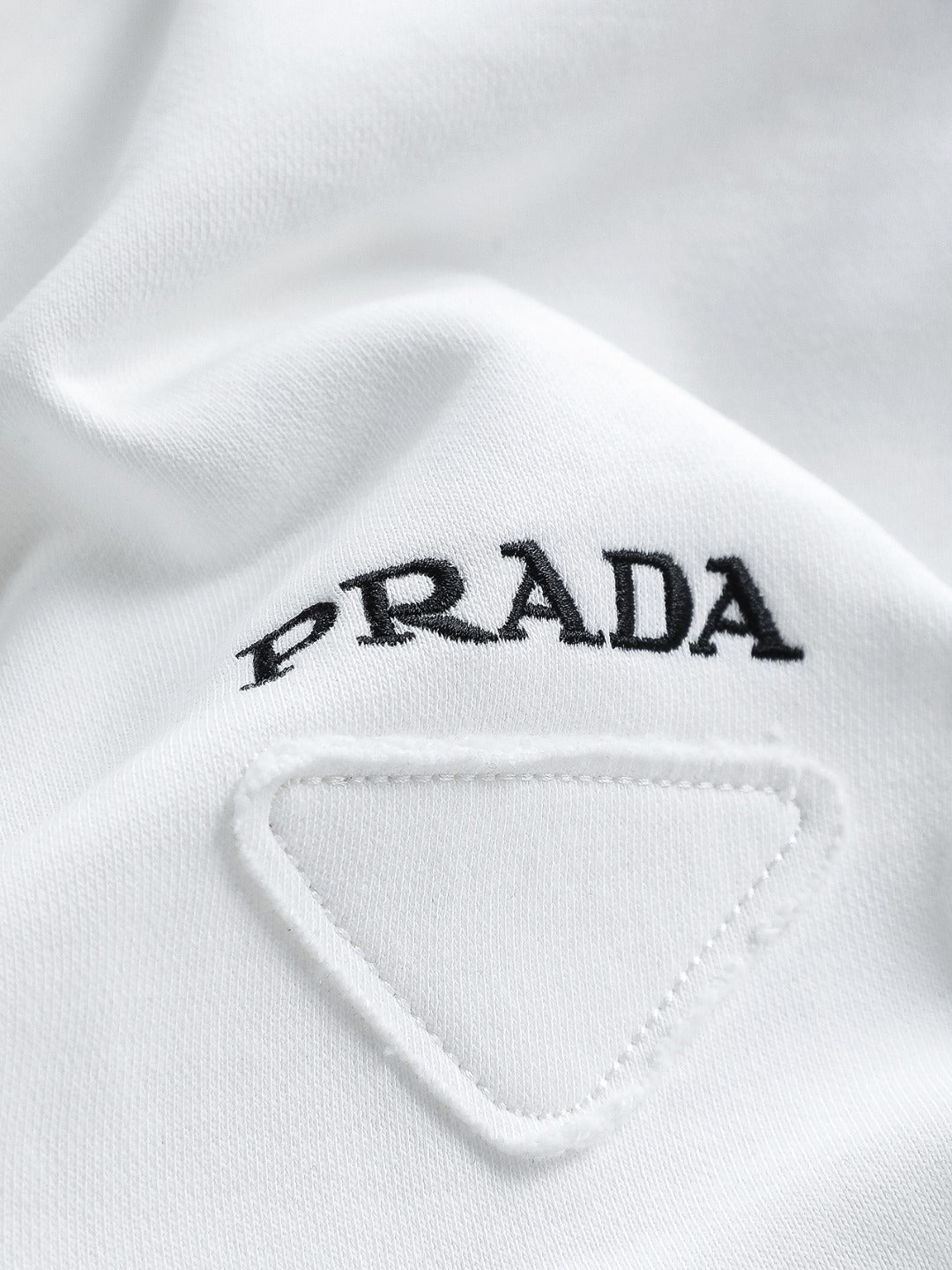 Prada Triangle Logo Minimalist Sweatshirt – 25SS