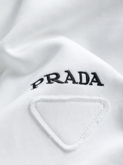 Prada Triangle Logo Minimalist Sweatshirt – 25SS