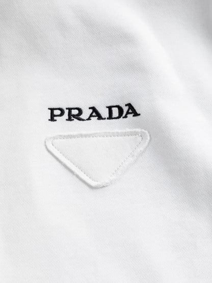 Prada Triangle Logo Minimalist Sweatshirt – 25SS